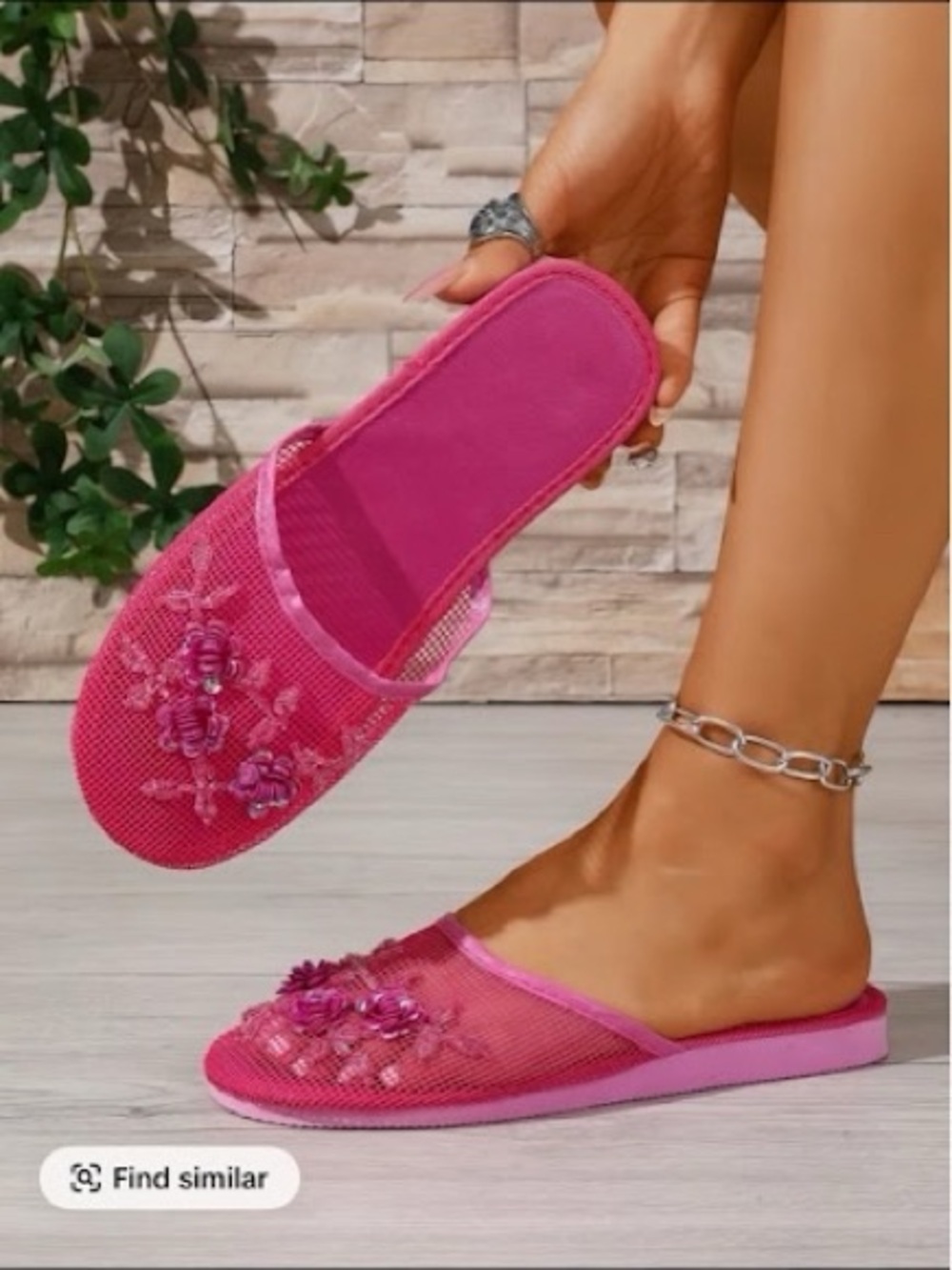 Women's  Chinese Slippers Sandals Slip on Colors Sizes
